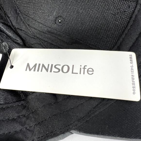 Miniso Life Baseball Hat Men's Black Gray Polyester Adjustable Backstrap NEW - Picture 10 of 11